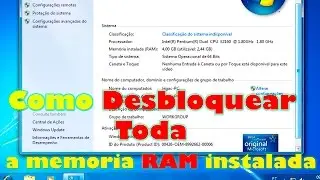 Memória RAM instalada diferente da utilizável ram not detected
