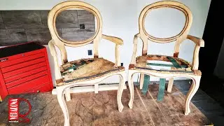 Restoration, antique chairs, rococo style.