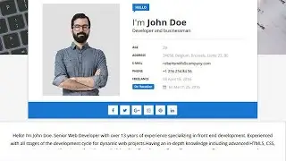 Sora CV Blogger Template. | blog-templates.com