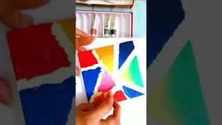 Masking Tape Painting On Canvas| Abstract Painting with Masking Tape For Beginners | HOOKED IN LOOPS