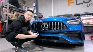 OEM Plinth Delete on a Mercedes C43 AMG | FlowBrackets