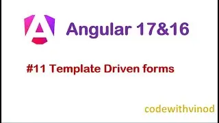 #11 Template Driven forms