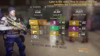 HOW TO CHANGE YOUR GEAR'S STAT,  How to balance your stats (The Division)