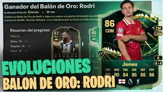 EVOLUCION: BALON DE ORO: RODRI en FC 25 ⭐  EA FC 25 EVOLUTION BALON D'OR WINNER: RODRI