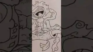 Drawing LUFFY 5th gear from ONE PIECE #viral #drawing #onepiece #luffy #luffygear5