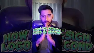 How to Design logo in second #mrshukla #shorts