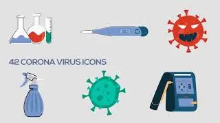 Coronavirus Icons, People and Infographics Pack | After Effects Project Files - Videohive template