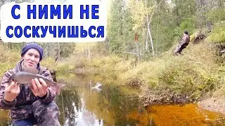 Улов порадовал. На рыбалке с отцом. Дары таежной речки.