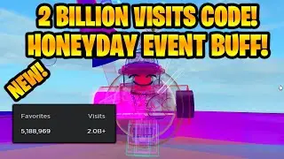 NEW Honeyday Event Code! 2 Billion Visits WOW! Bee Swarm Simulator