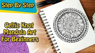 Celtic Knot Mandala || Easy Mini Mandala Art || #mandala #art #satisfyingart