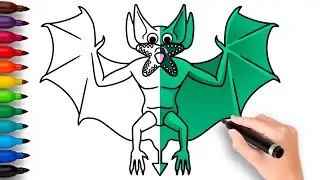 COMO DIBUJAR a NIGHTY BOO’s MOM | Garten of Banban 4 - paso a paso, fácil y rápido dibujo