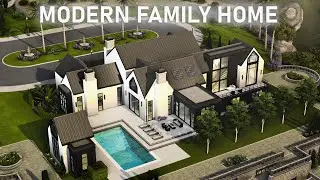Luxury Modern Family House | Sims 4 Speed Build + Tour | No CC