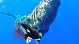 This is why orca whales are afraid of sperm whales