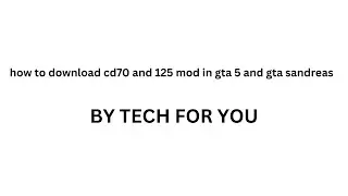 HOW TO DOWNLOAD CD 70 ANG CG125 IN GTA 5 AND VIVE CITY