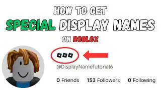 How to Get Roblox Logo, Invisible, and One Character Display Names (Patched)