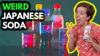 WEIRD Japanese Soda! Laxative Coke, Double Carbonated Pepsi, Vitamins & More!