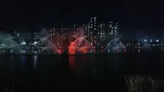 Great Fountain Music show in  meixi lake/梅溪湖 changsha city #长沙 #梅溪湖