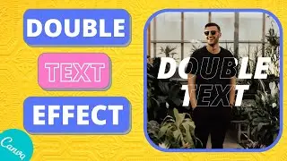 How to add double text effect in Canva | Tutorial by DLC Ventures India