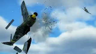 Spitfire Mk. IX turns Fw-190 into pieces #ShootDownShort
