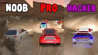 NOOB vs PRO vs HACKER in Rally Fury