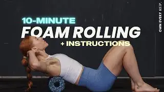 10 Min. Upper Body Foam Rolling For Recovery | w/ Voice-Over Instructions | Follow Along