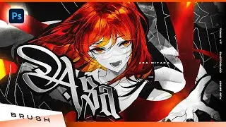 Anime Gfx Photoshop Brush - Speed Art