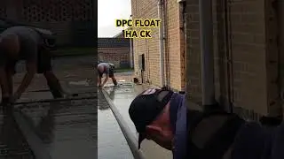 DPC Hack to FLOAT off Concrete pour. #Hack, #concrete, #float