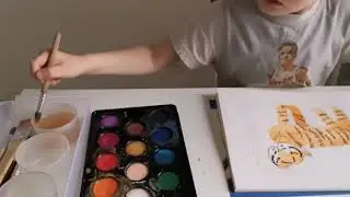 Урок рисования с Сашей