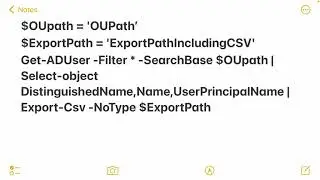 How To Export All Users Of An OU In AD To Excel CSV Using Powershell