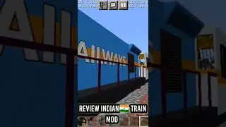Minecraftpe Indian train mod #review #minecraft