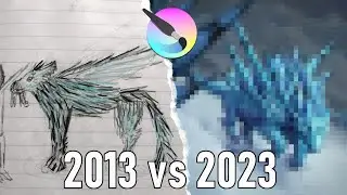 Redrawing my Old art - Spiklops 2013 vs 2023