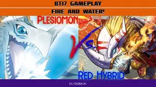 Digimon TCG BT17 MATCH // Plesiomon vs Red Hybrid // Fire and Water!
