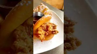 Funnel Cake Bao Buns & Crispy Chicken #chicken #chickendinner #rva #richmondva #food #yum #foodie