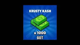 How To Get 1000 Krusty Kash In Brawl Stars 💸 #BrawlStars