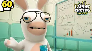 Les Lapins Crétins VS La Science | Les Lapins Crétins Invasion🐰 | Compilation 1H | Dessin Animé