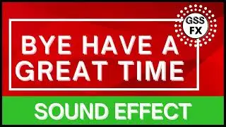 Bye Have a Great Time Sounds | Bye Have a Great Time Sound fx | Bye Have a Great Time Sound effects