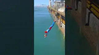 GTA V SPIDERMAN HELPS JAX FROM DANGER 😬| 