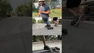 New cloudwheels on the Backfire Hammer Sledge wheels are comfortable. #skateboard #euc #ebike #esk8
