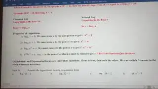 Converting from Logarithmic Form to Exponential Form & Exponential Form to Logarithmic Form
