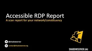 Accessible RDP Report