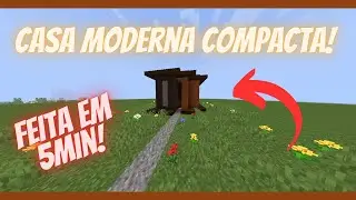 Construí uma Casa Moderna COMPACTA no #minecraft ° tjogos333 °