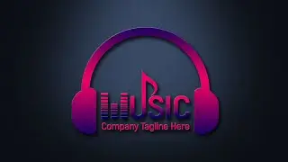 Professional music logo design photoshop cc tutorial