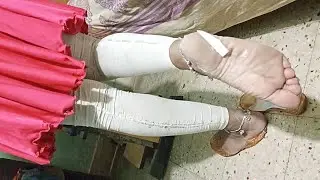 Candid Indian Shoeplay In Flats
