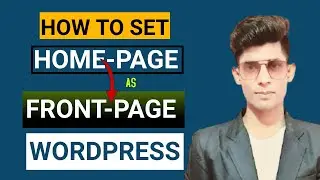 how to set homepage as front page in wordpress | home page | wordpress homepage