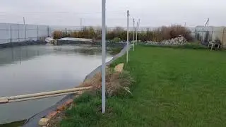 искусственный водоем, биоплато, водопад, новый сад своими руками.