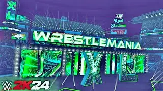 WrestleMania XL V2 W/ Real Stadium And Lightning Modded Arena Showcase With RTX ENTRANCES | WWE 2K24
