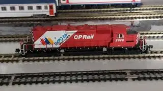 inteemontain n scale cp rail wancouver expo 86  sd diesel spund locomotivf ilk test