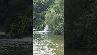 Израиль.Озеро Кинерет.Церковь св.Петра и водопад.