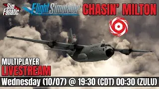 LIVE | MSFS | Hurricane Milton C-130J Flight | Real GA Pilot