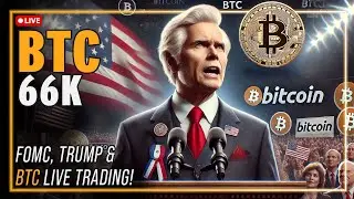 📢 BITCOIN LIVE TRADING - FOMC - TRUMP - ESPERAMOS VOLATILIDADE 🔴 ANÁLISE AO VIVO BTC